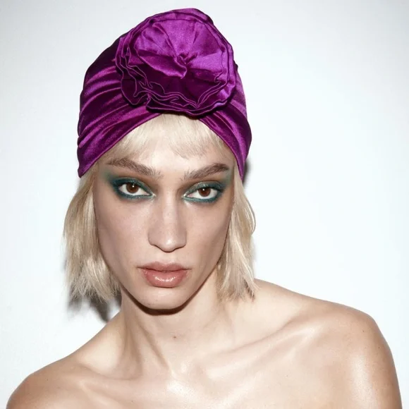 SATIN EFFECT NEON HEADBAND Neon Silk Satin Headband: Chic Fashion Hairband - Etsy main image 2